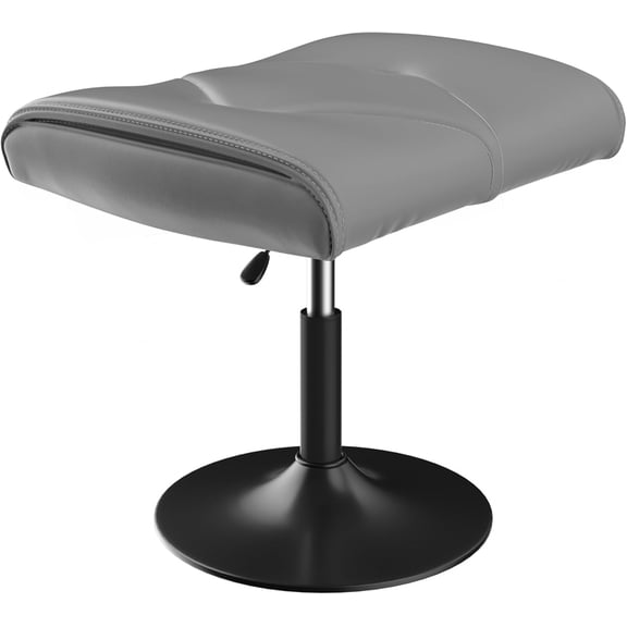 Foot Rest Under Desk Ottoman, PU Height Adjustable Footrest with Comfort Padding, Leg Rest for Desk for Relieving Leg Pain, Stiffness, and etc