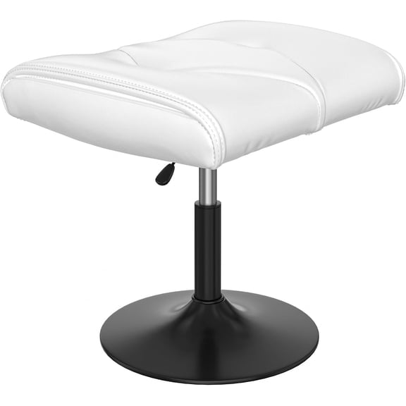 Foot Rest Under Desk Ottoman, PU Height Adjustable Footrest with Comfort Padding, Leg Rest for Desk for Relieving Leg Pain, Stiffness, and etc