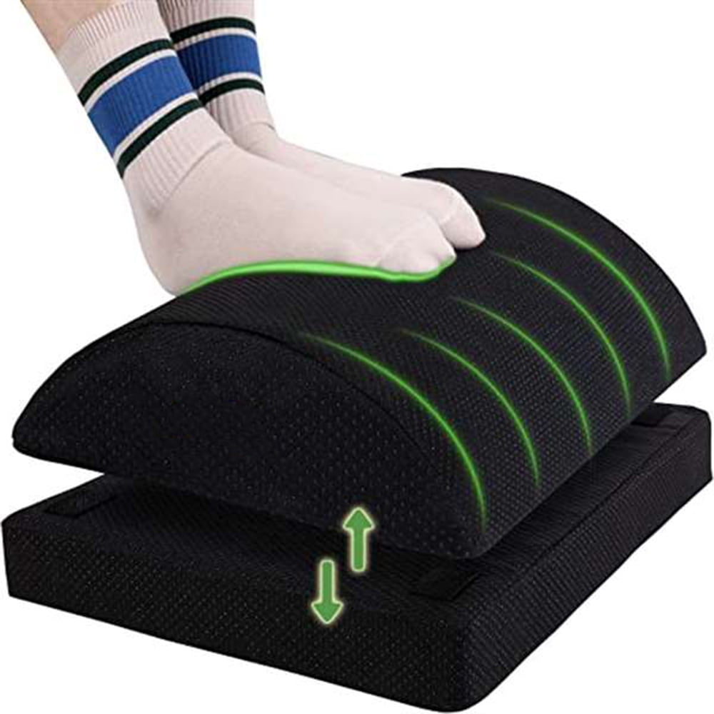 Foot Rest for Under Desk at Work Ergonomic Adjustable Foot Stool Cushion Under Desk Footrest for Car Home and Office to Relieve Back Lumbar Knee Pain Walmart
