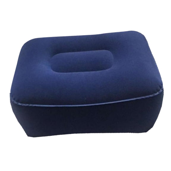 Foot Rest for under Desk at Work, Inflatable Foot Stool Cushion for Home, Gaming, Computer, Office under Desk Footrest Pillow Blue