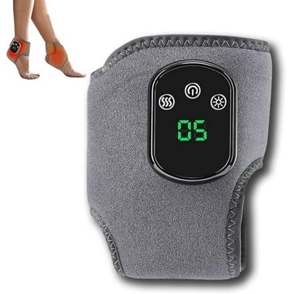 Foot Revive Massager, Rejuvacare Foot Renew Massager, Foots Renew Triple Method Massagers, 3-in-1 Cordless Heated Ankle Wrap, with 3 Vibration Mode, 5 Heat Leavel