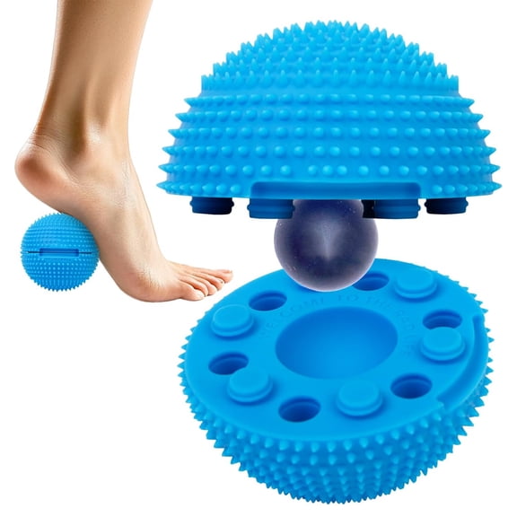 Foot Roller Massage Ball, Textured Spiky Massage Ball for Muscle Relief, Foot Hand Face Massage Tool for Myofascial Relaxation, 1-Pack