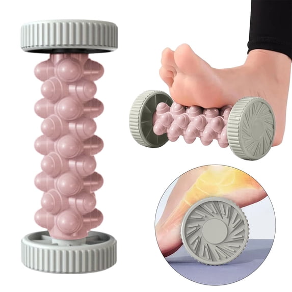 Foot Roller for Plantar Fasciitis Relief, Deep Tissue Massage Tool for Arch & Heel Recovery, Improve Circulation and Mobility (Pink)