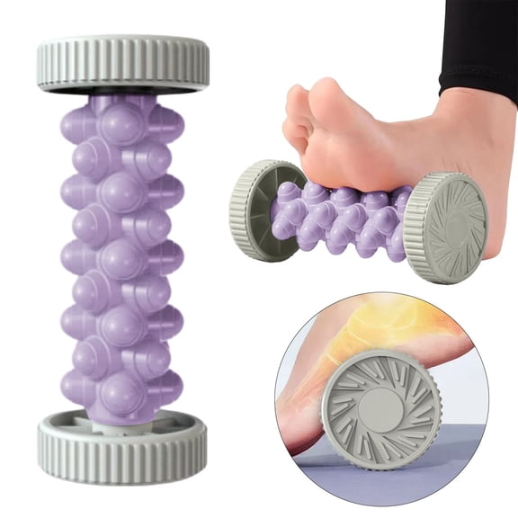 Foot Roller for Plantar Fasciitis Relief, Deep Tissue Massage Tool for Arch & Heel Recovery, Improve Circulation and Mobility (Purple)
