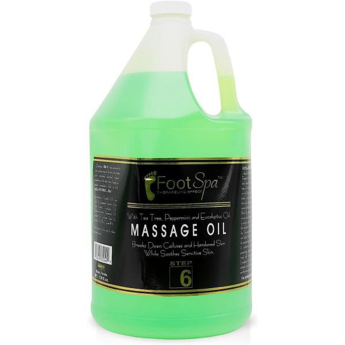 Foot SPA Massage Oil, Eucalyptus Extract, 128 Oz Professional Full