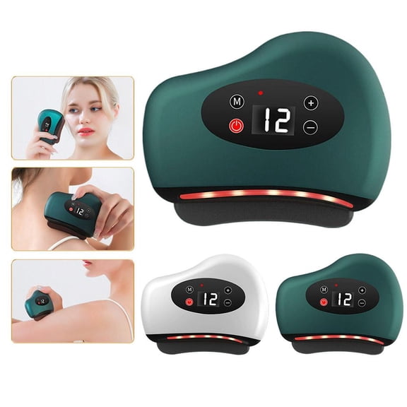 Foot Scraper - Heated Gua Sha for Deep Tissue Massage, 4-in-1 Vibration Device for Muscle Care