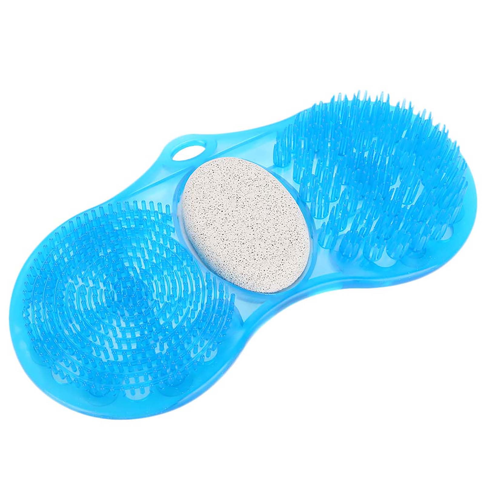 Foot Scrub Acupressure Massager, Blue Silicone Foot Rasp Foot File and