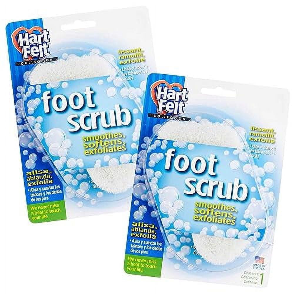 Foot Scrub Exfoliating Skin Care Sponge Pad, Made In USA, Smooth Heals And Toes For Pedicure