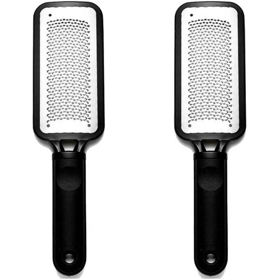 Foot Scrubber 2pcs, Callus and Dead Skin Remover for Feet with Stainless Steel, Foot File Set of 2, Pedicure Tools, Foot Scrub Supplies