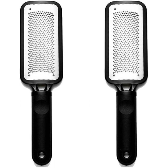 Foot Scrubber 2pcs, Callus and Dead Skin Remover for Feet with Stainless Steel, Foot File Set of 2, Pedicure Tools, Foot Scrub Supplies