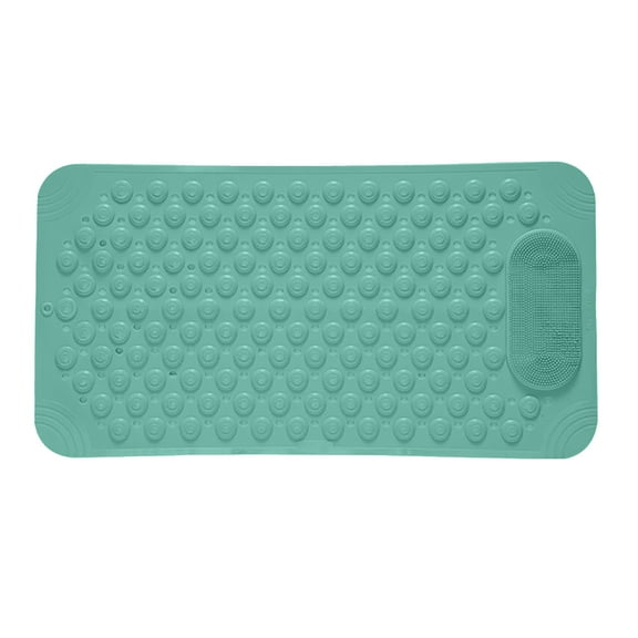 Foot Scrubber Shower Mat With Pumice Stone Antislip Suction Cups Drain Holes For Feet Massage