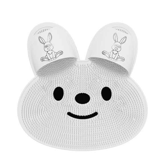 Foot Scrubber Shower Rabbit Shape Back Scrubber Bath Massage Mat Foot Massage