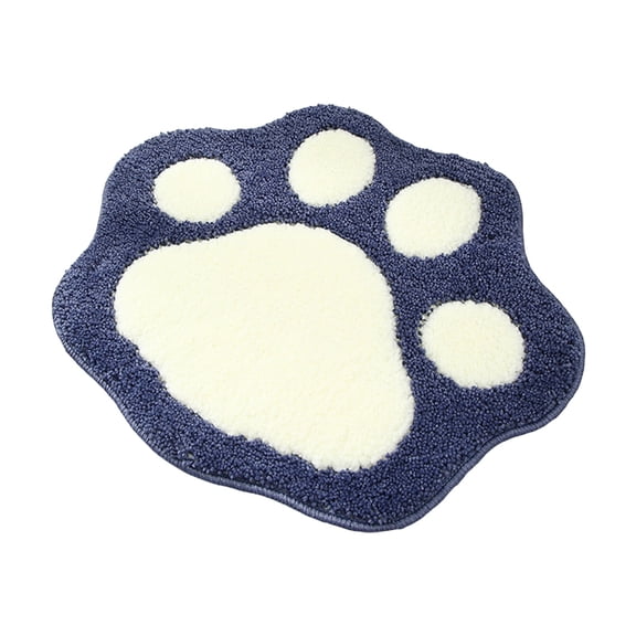 Foot-Shaped & Dog Paw Bath Mat | Super Absorbent Non-Slip Bathroom Rug | Quick-Dry Washable Doormat for Bedroom & Entryway | Soft Microfiber Carpet