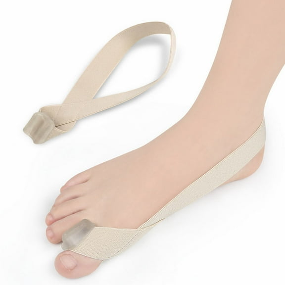 Foot Side Pull Bunion Orthosis Wearable Shoes with Big Toe Separator and Tension Band for Day and Night Care