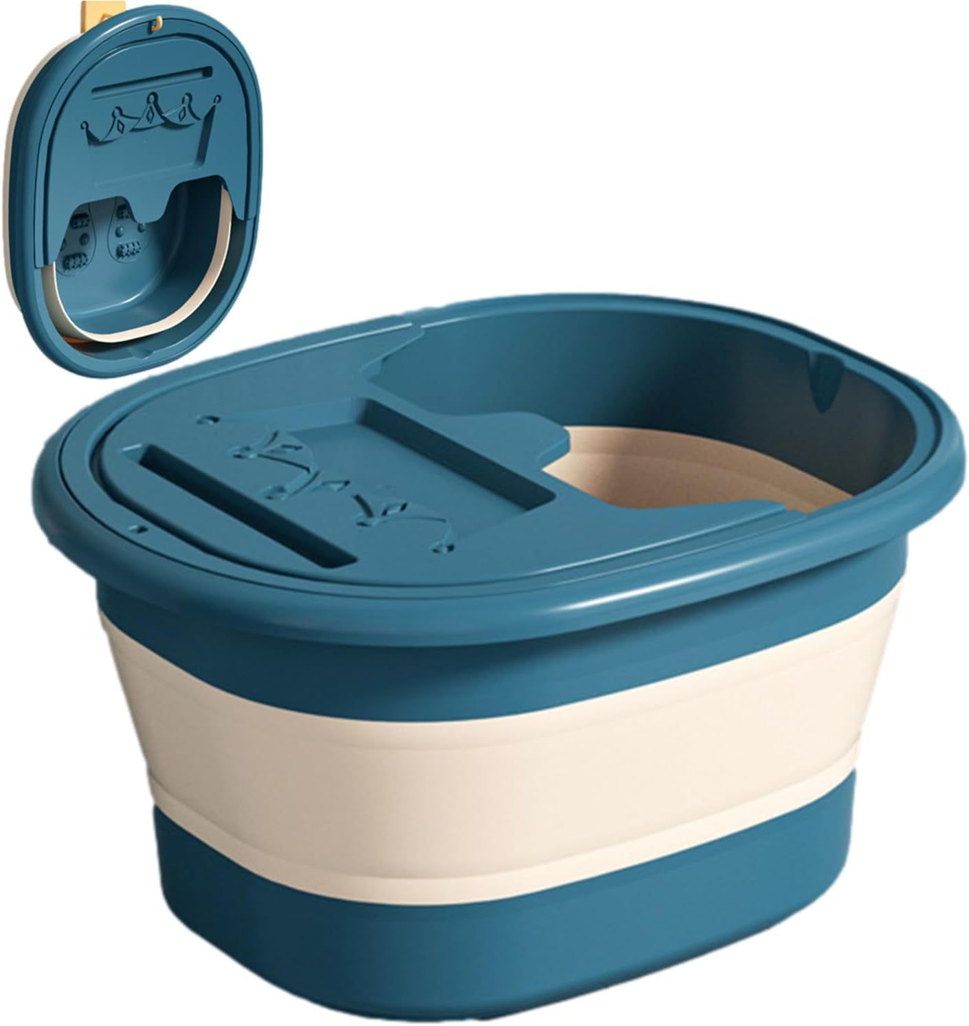 Foot Soak Buckets, Cleansing Comfort Foot Bucket, Durable Material Pedicure Tub, Foldable Foot