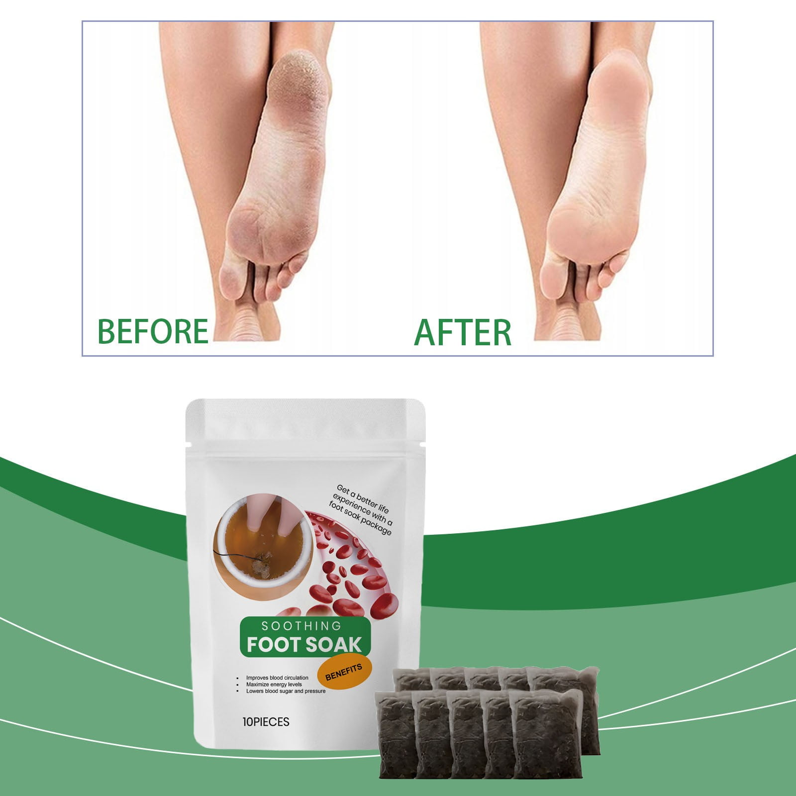 Foot Soaking Bath Bags Relaxing Leg Care Foot Soak Pack And Foot Soak