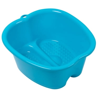 Foot Soaking Bath Basin – Large Size for Soaking Feet | Pedicure and Massager Tub for At Home Spa Treatment | Callus, Fungus, Dead Skin Remover Blue