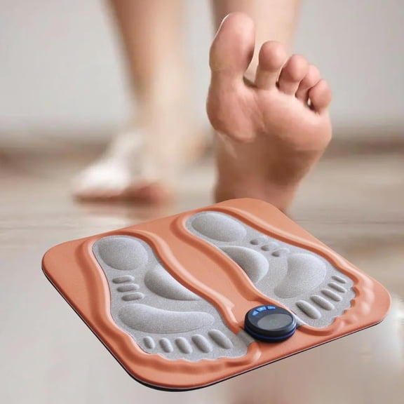 Foot Sole Massager with Digital Control, Ergonomic Footprint Design, Orange