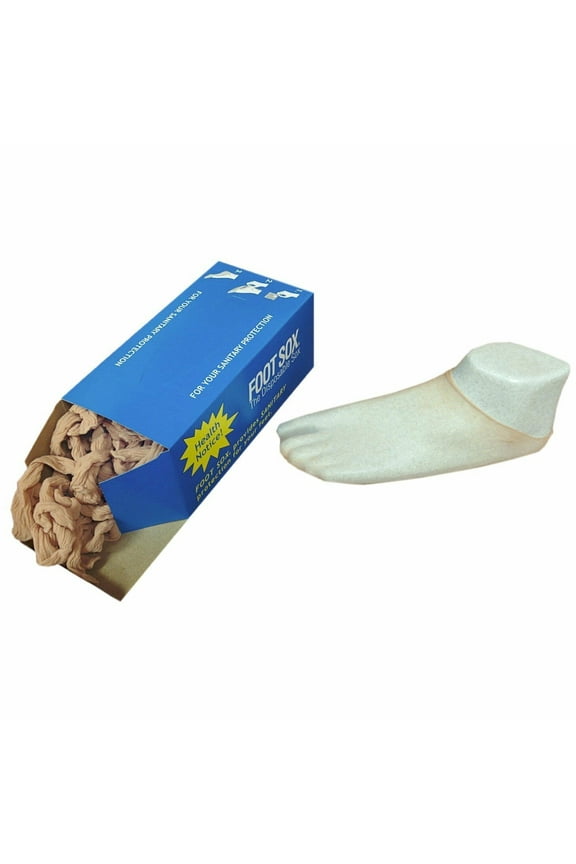 Foot Sox Original Sanitary Disposable Footies Try on Socks, 72 Pairs, 144 Pieces