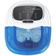 thumbnail image 1 of Foot Spa/Bath Massager, with Shiatsu Massage, Motorized Rollers, Shower, Heat, Red Light, Temperature Control, Timer, LED Display, Drainage Pipe for Foot Stress Relief (Side Blue), 1 of 5