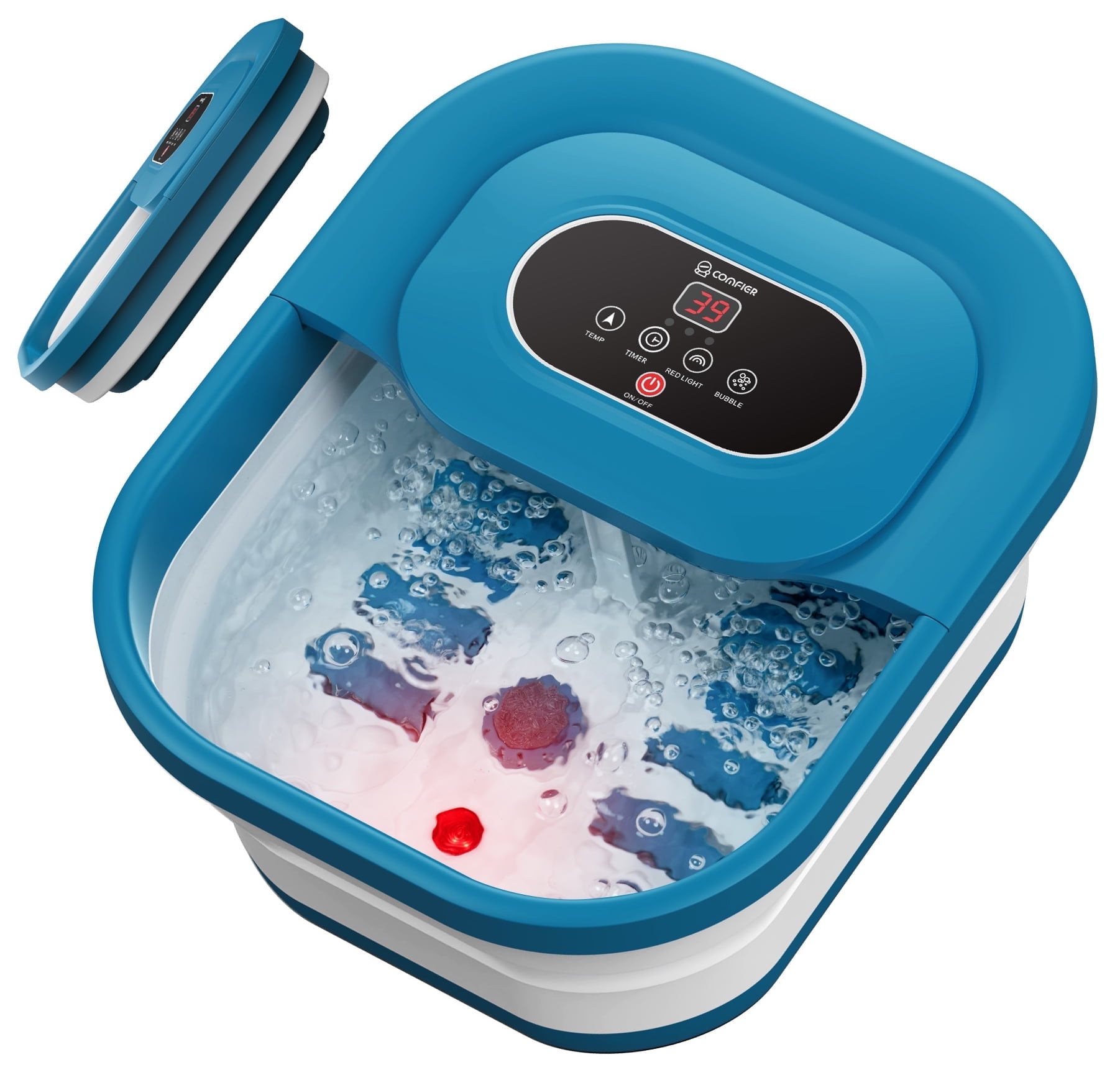 Comfier Foot Spa Bath Massager with Heat, Collapsible Foot Care Soaker Tub for Relaxation, Gifts