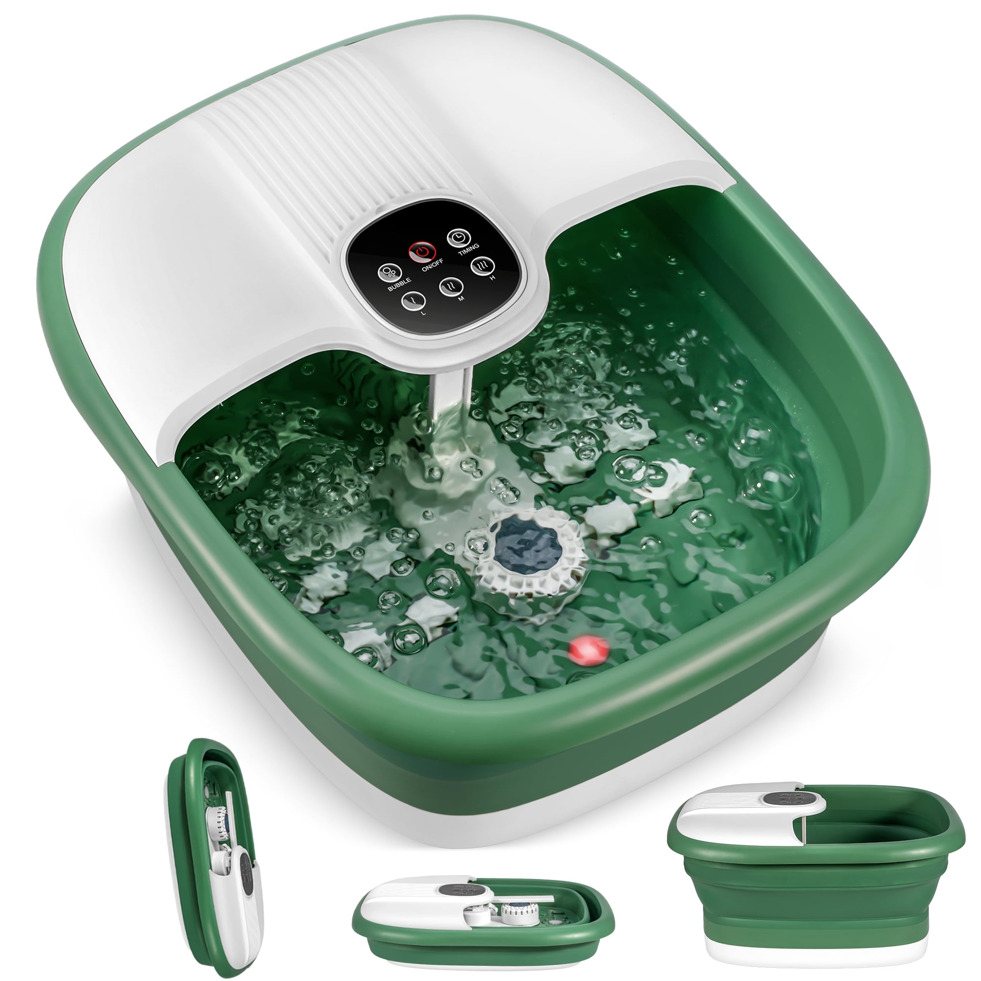 Foot Spa with Heat and Massage and Jets, Collapsible Foot Bath Spa with