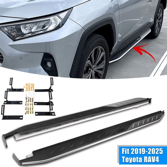 Foot Steps for Toyota RAV4 2019-2022 2023 2024 Running Boards Side Step nerf Bars Pedal Protector Accessories