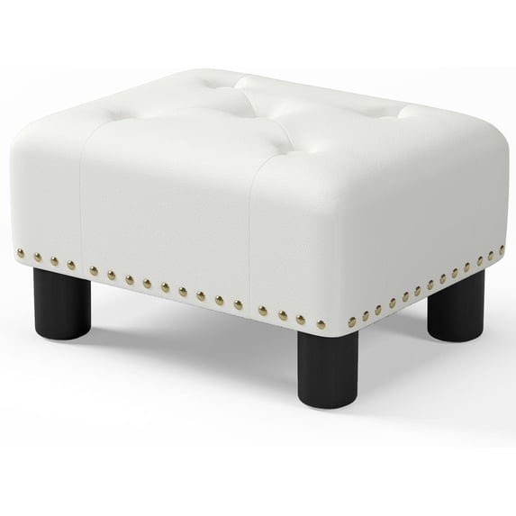 Foot Stool Ottoman, Small Ottoman Foot Rest with Legs, Rectangle Footstool Ottomans for Couch, Ottoman Foot Stools for Living Room Entryway