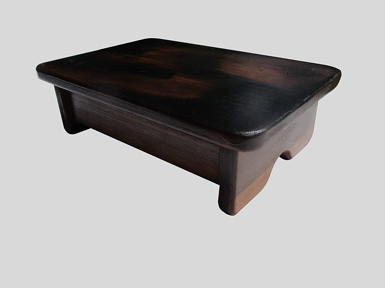 Foot Stool Poplar Wood 4" Tall (Made in the USA) (Distressed)