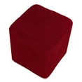 thumbnail image 1 of ?Foot Stool Slipcover Stretch Ottoman Sofa Slipcover Footstool Cover red, 1 of 3