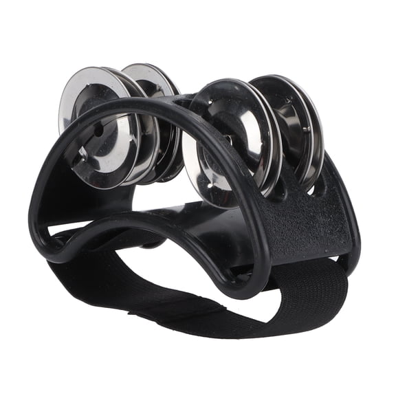 Foot Tambourine Shaker Percussion Drum Set Metal Jingle Bell Musical Instrument Accessories