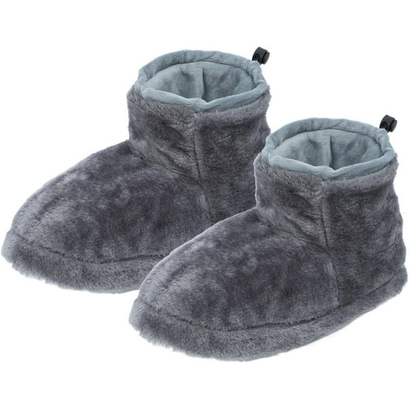 Foot Warmer, 5 Level Temperature USB Rechargeable Heated Slippers, Nonslip Thick Electric Heating Boots for Women Men, Microwaveable Booties for Foot Ankle, Cold Feet