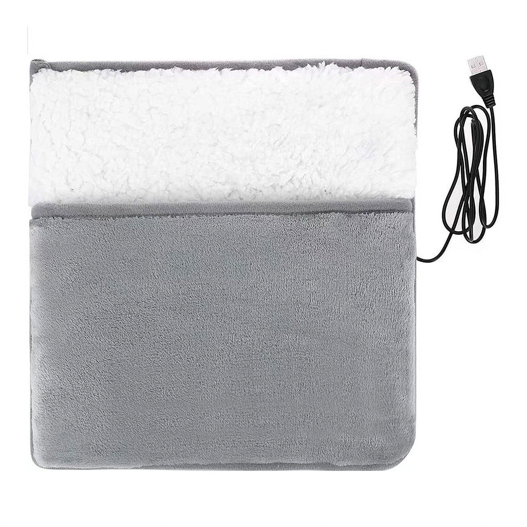 Foot Warmer Electric Heated Foot Warmer - Extra Large Foot Heating Pad,11.8 * 11.4 Inch Soft Feet Warmers,Temperature Settings for Bed, Office, Under Desk