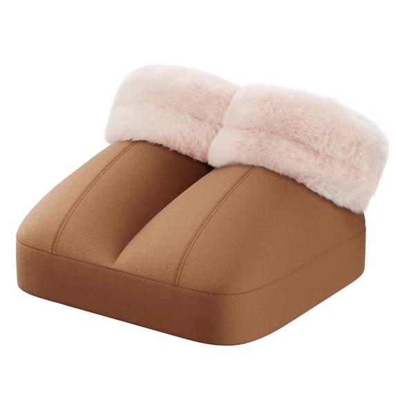 Mynt Foot Massager with Heat, Foot Warmer with Vibration for Women & Men, Brown