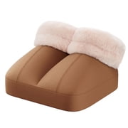 Mynt Foot Massager with Heat, Foot Warmer with Vibration for Women & Men, Brown