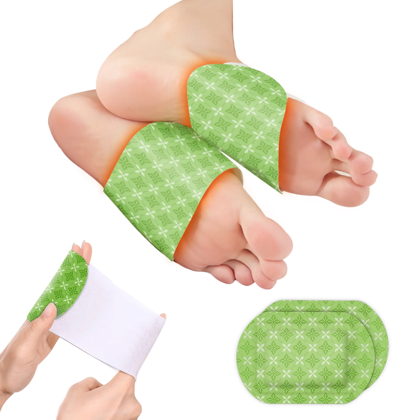 Foot Warmers - Skin-Friendly Use, Long-Lasting 8 Hours of Heated Toe Warmers, Cold Weather Disposable Bed Foot Warmers 30 Pairs, Herbal Ginger Foot Care - Natural and Odorless