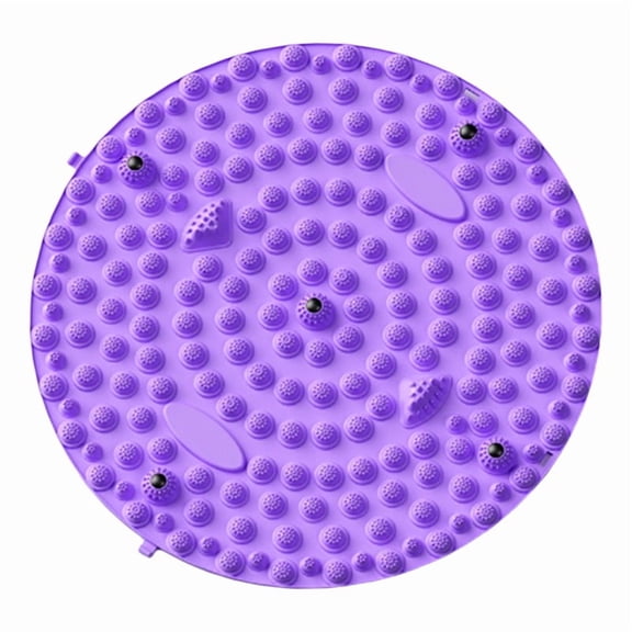 Foot Yoga Massage Acupressure Board Mat Muscle Relaxation Round Exercise Mat Fitness Foot Training Massage,1 * Massage Mat,Light