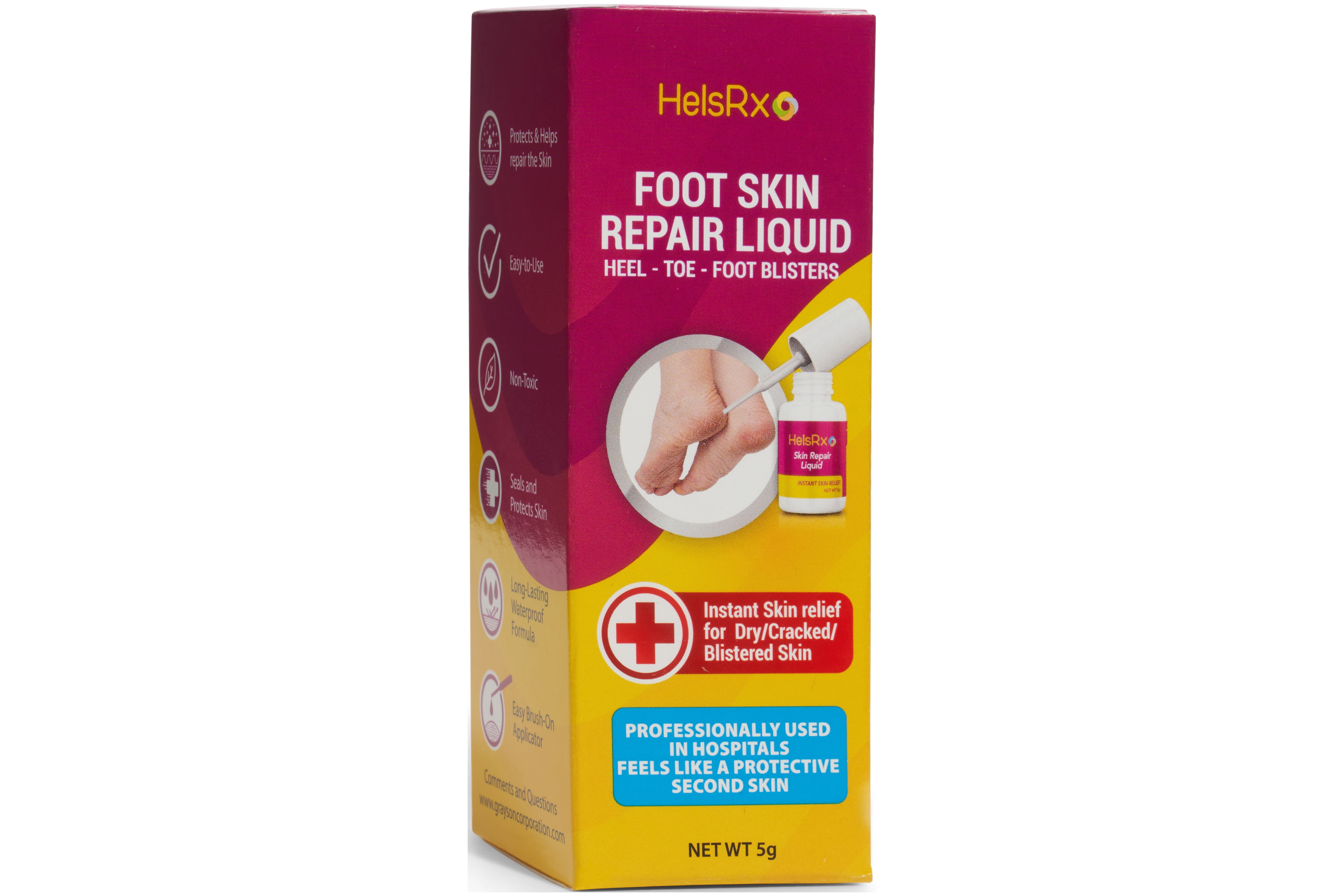 Heel skin repair clearance