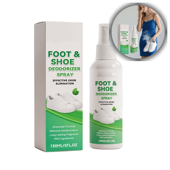 Foot and Shoe Deodorizer Spray Long-Lasting Odor Neutralizer for Sneakers, Socks, and Feet Freshening & Hygiene Solution for Daily Use