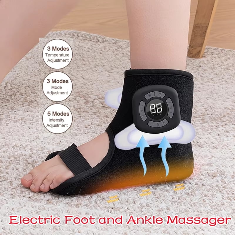 Foot massager with vibration compression function