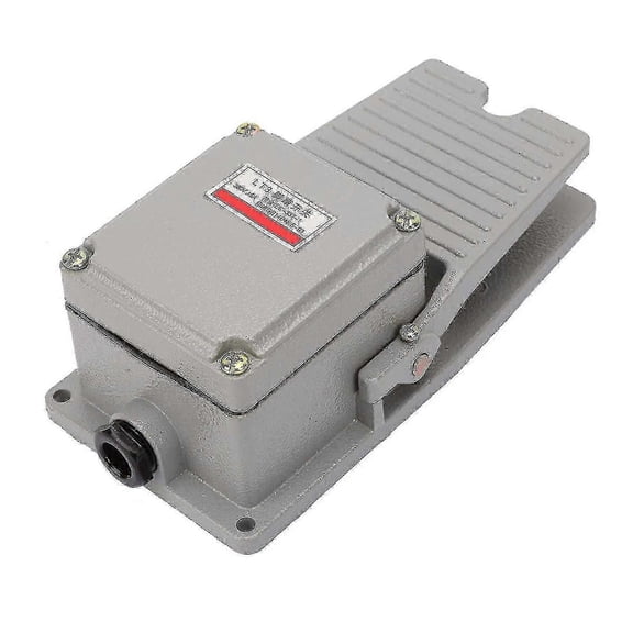 Foot switch for industrial use - Non-slip aluminum shell momentary pedal with LT3 silver contacts