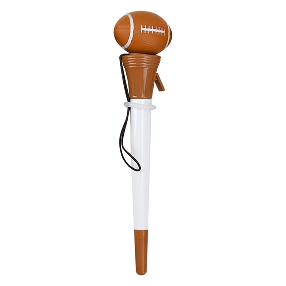 FootBall Sports Theme Gel Pen 0.5mm Fine Point Fun Novelty Stress Relief Writing Ballpoint Pens for Office Desk Decor FootBall Lovers Gift Ideas,Brown,1-Piece