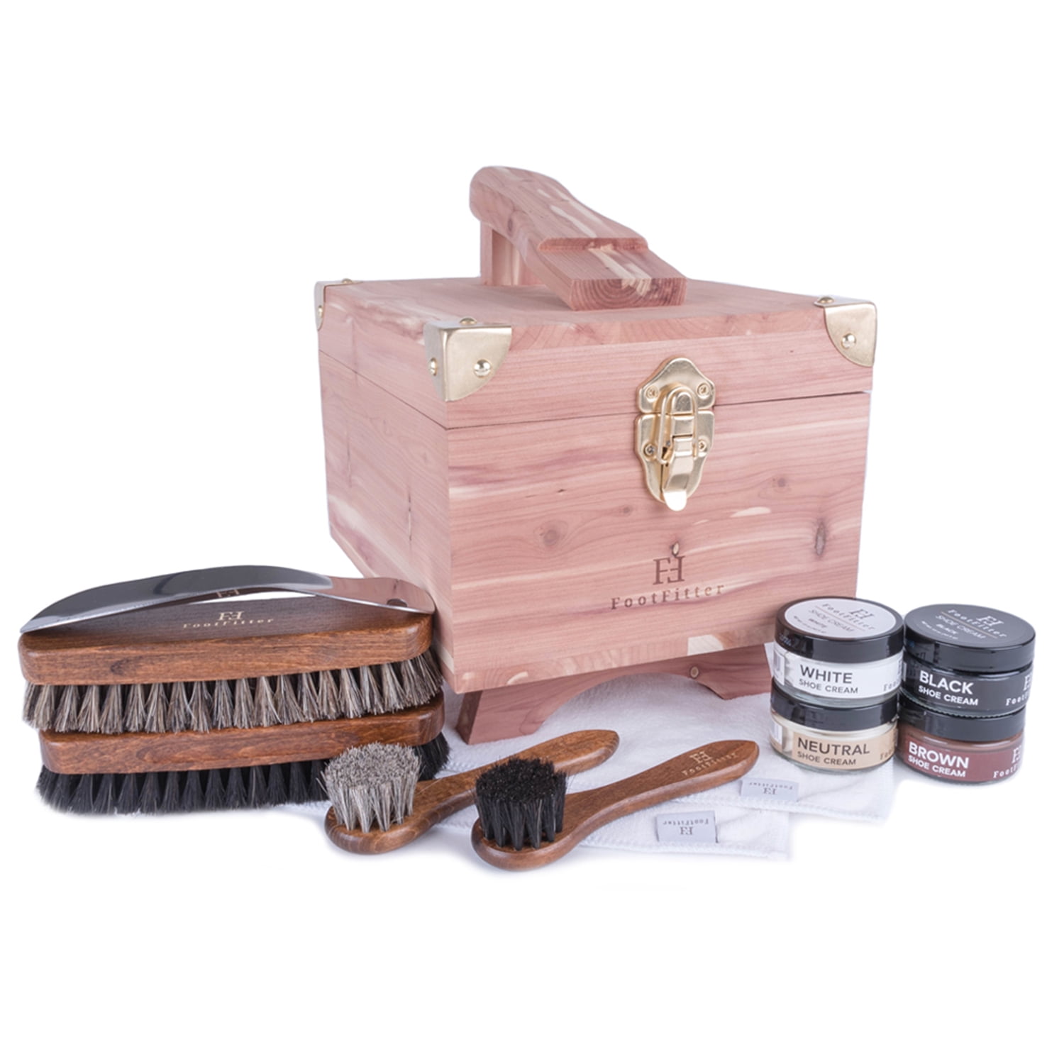 Cedar shoe shine box sale