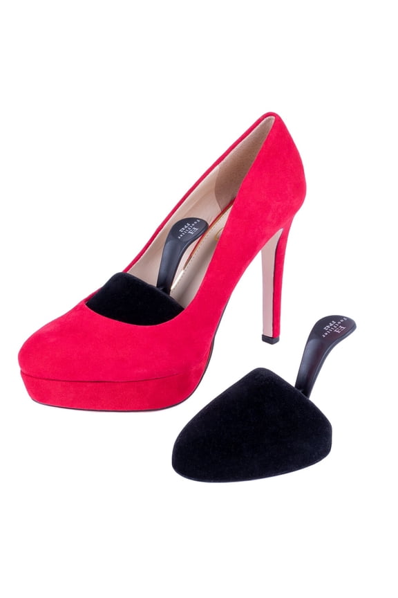 Foam Shoe Tree with Handle for Women's High Heels - Small Sizes 5-8 (Pair of Round Toe Trees)
