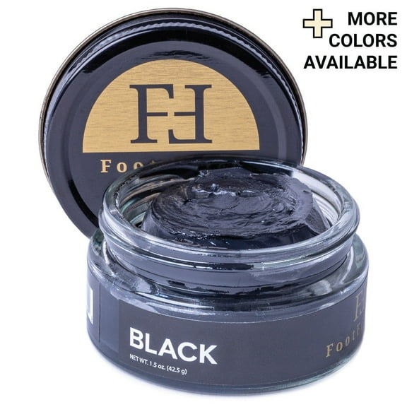 FootFitter Premium Shoe Polish, 1.5 oz, Black