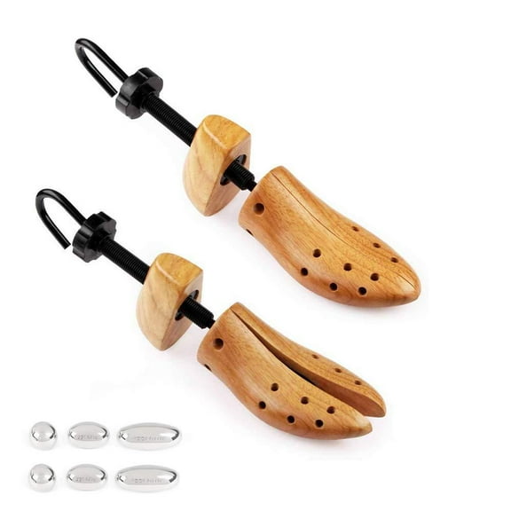 FootFitter Professional 2-Way Shoe Stretcher Set – Pair of Stretchers - Stretches Length & Width, Loosens & Widen Shoes - Men's L (US 11-13)