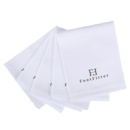 FootFitter Professional Microfiber Shoe Shine Cloth (6 PACK)