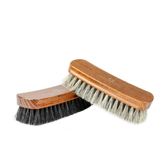 FootFitter Signature Regular Shoe Shine Brush, 2 Brush Set