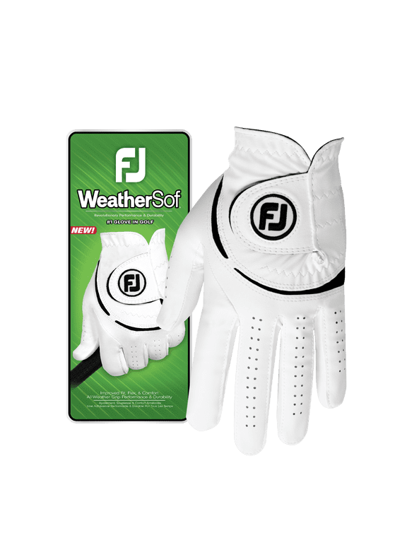 2023 Men's WeatherSof Golf Glove, Large, Left Handed, White