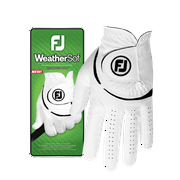 FootJoy 2023 Men's WeatherSof Golf Glove for Left Handed Golfers, Medium/Large, White